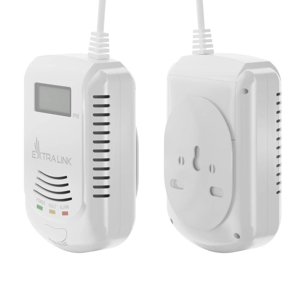 Extralink JKD-808COM | Czujnik gazu i tlenku węgla | 110dB - obrazek 3