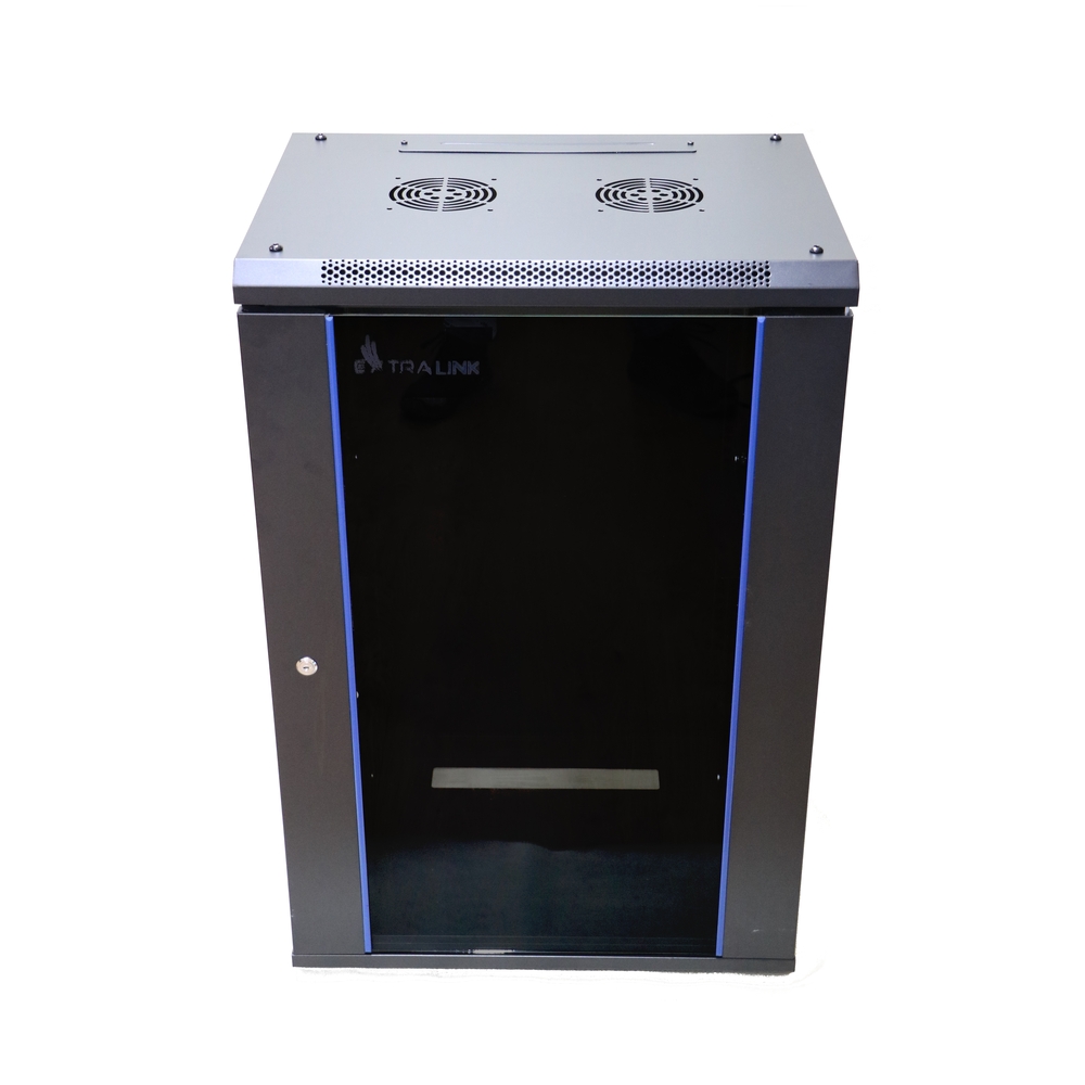 Extralink 18U 600x450 Czarna | Szafa rack | montowana na ścianie - obrazek 2