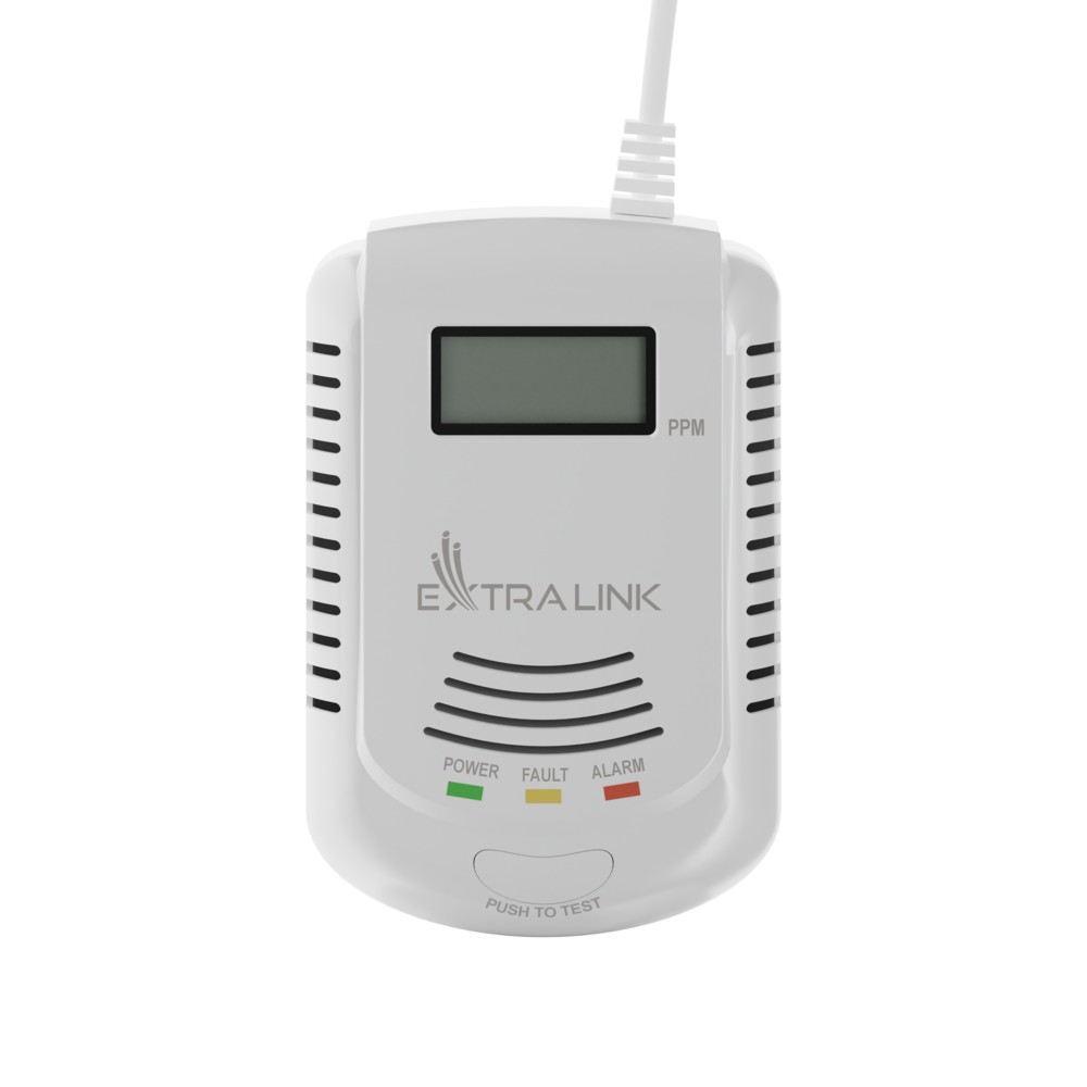 Extralink JKD-808COM | Czujnik gazu i tlenku węgla | 110dB - obrazek 2