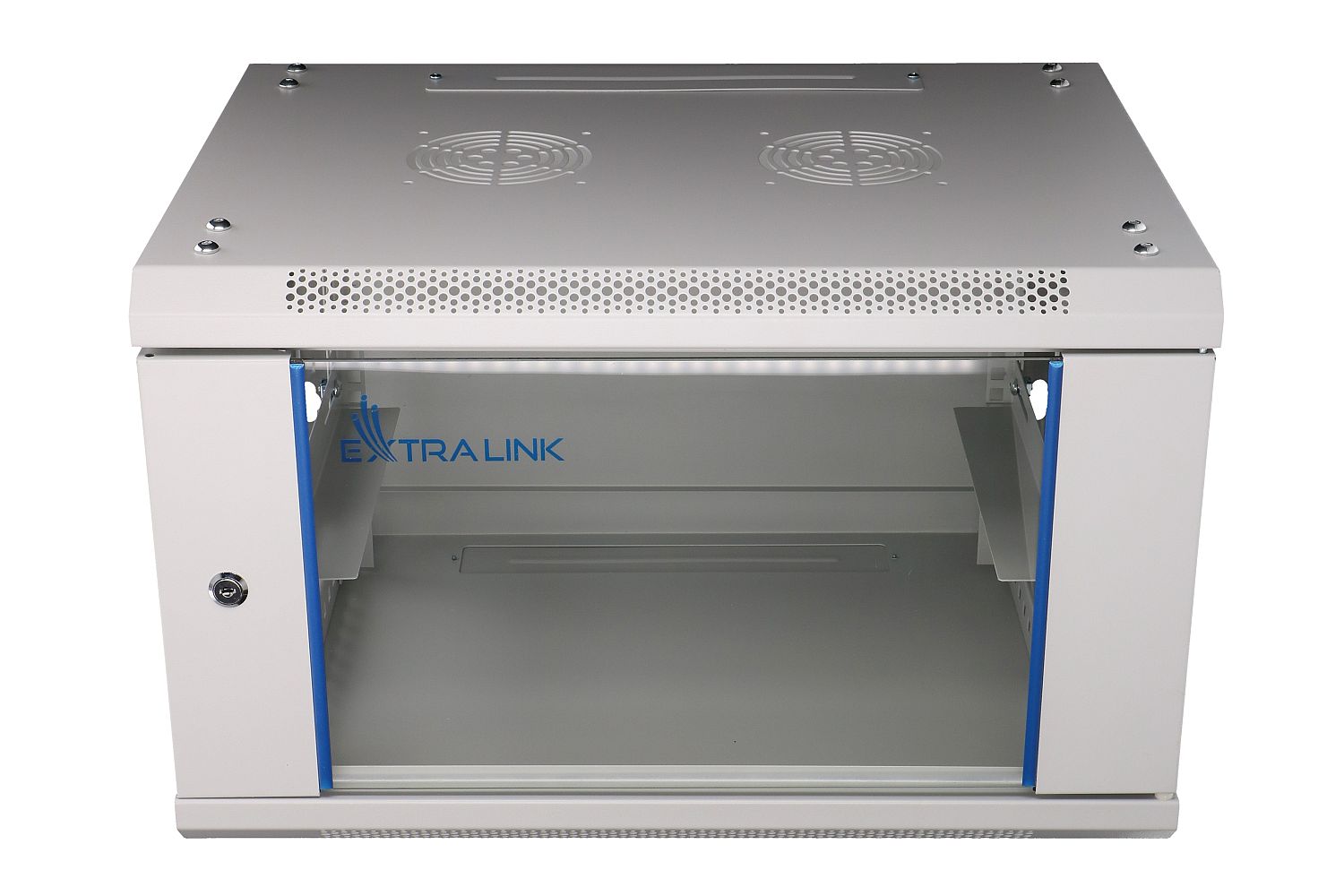 Extralink 6U 600x600 Szara | Szafa rack | montowana na ścianie - obrazek 2